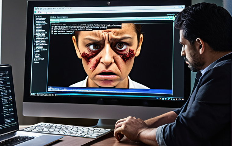 **A stressed small business owner in Chile staring at a computer screen displaying a ransomware message. The office environment is chaotic, representing the disruption caused by the attack. Emphasize the feeling of helplessness and financial strain.**